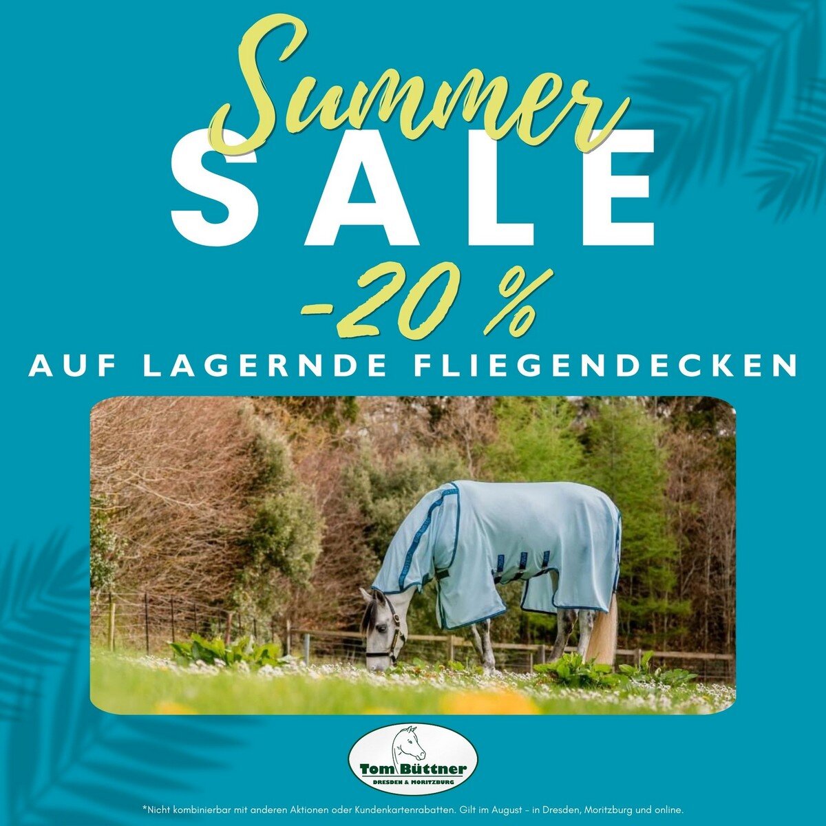 Summer Sale: - 20 % auf alle lagernden Fliegendecken