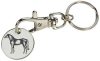 happyROSS Chip am Karabiner silber