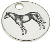 happyROSS Chip am Karabiner silber
