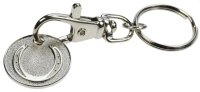 happyROSS Chip am Karabiner silber