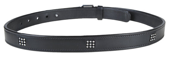 HKM Ledergürtel Diamonds 87,5-97,5 schwarz