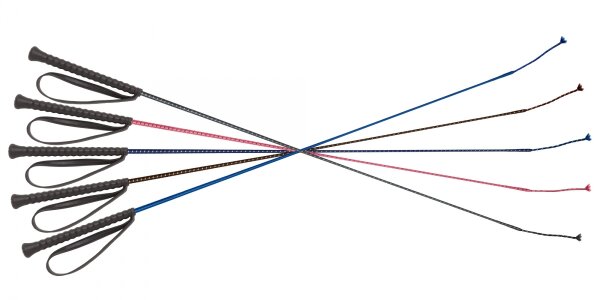 Fleck Reitgerte PVC-Griff, Handlasche