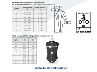 Rückenprotektor BUSSE - Kids