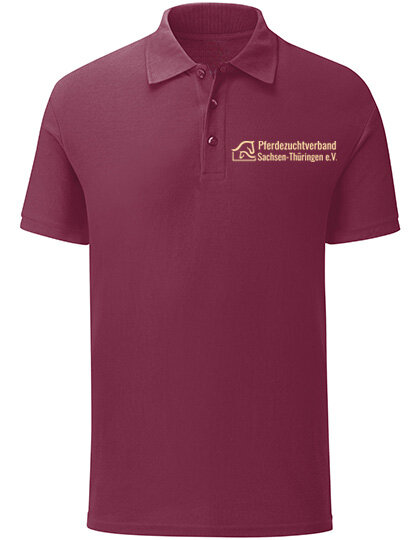 Poloshirt Sachsen/Thüringen bordeaux