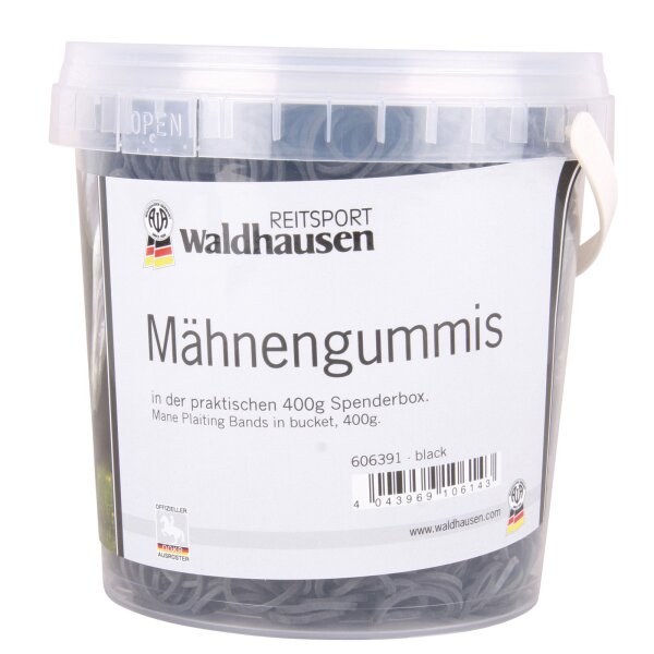 Mähnengummis im Eimer