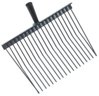 Kerbl Pferdedunggabel Metall schwarz