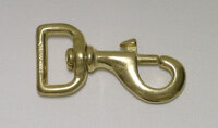 Halfterkarabiner messing 20