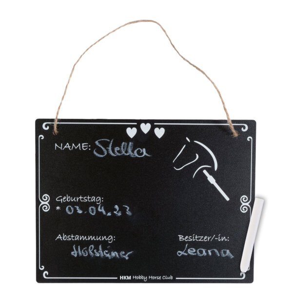 HKM Hobby Horsing Stallschild schwarz