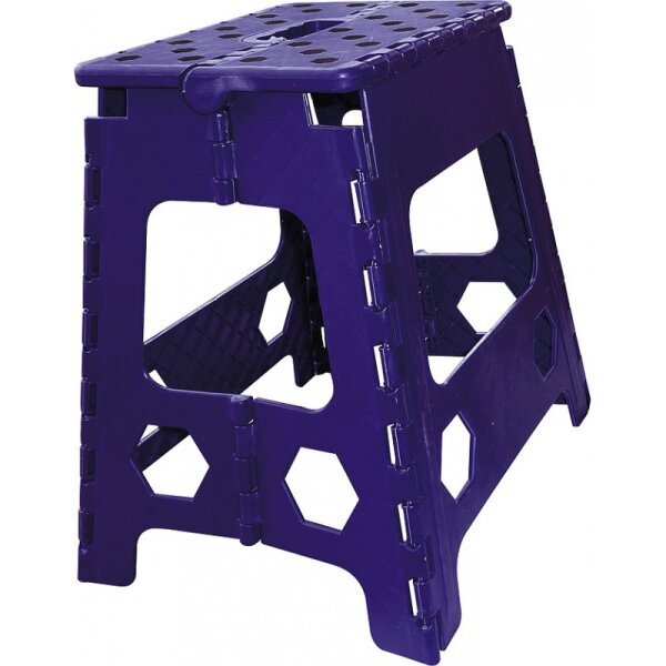 EKKIA Klappbarer Tritthocker violett/schwarz