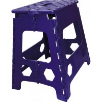EKKIA Klappbarer Tritthocker violett/schwarz