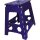 EKKIA Klappbarer Tritthocker violett/schwarz