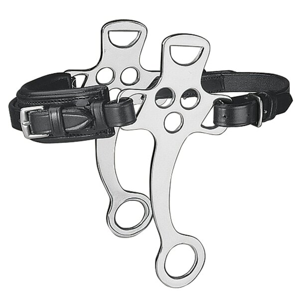 Waldhausen Hackamore mit Ledernaseriemen WB schwarz