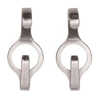 Waldhausen CIRCLE Kinnkettenhaken flach silber