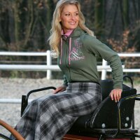 waldhausen Bockdecke Karo grau