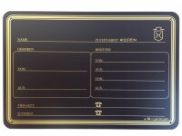 Lehmann Stalltafel Holsteiner schwarz