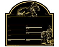 Stalltafel Westernreiter