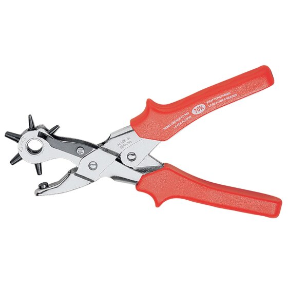 Waldhausen Hebel Revolverlochzange rot