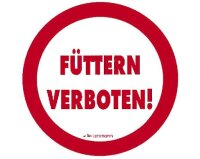 Lehmann Füttern verboten rot