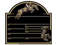 Lehmann Stalltafel Springreiter schwarz