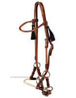 Sidepull SPR horsehair-tassels
