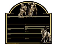 Lehmann Stalltafel Dressur schwarz