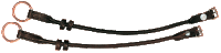 BR Backenstücke für Aufziehtrense schwarz