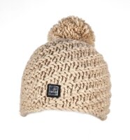 Equiline Damen Wintermütze Twist UNI beige