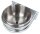 Kerbl Edelstahl-Futtertrog 18 l silber