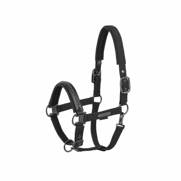 Eskadron Halfter Softshell Pearls Double Pin WB black
