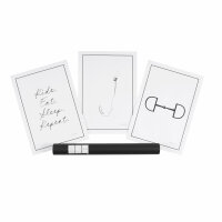 Eskadron Wandbilder Set Of 3 white-black