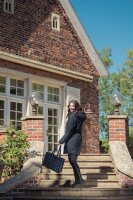 Eskadron Bouclé Shopping Tasche navy