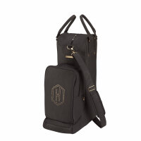 Eskadron Faux Leather Stiefel & Helmtasche black truffle