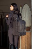 Eskadron Faux Leather Stiefel & Helmtasche black truffle