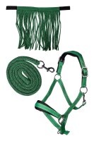 HKM Halfter-Set -Lilly- mit Karabiner & Fliegenfransen