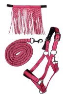 HKM Halfter-Set -Lilly- mit Karabiner & Fliegenfransen
